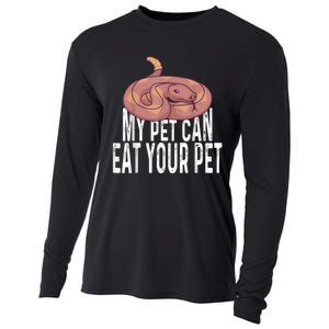 My Pet Can Eat Your Pet Quote For Reptile Pet Snake Owners Cooling Performance Long Sleeve Crew