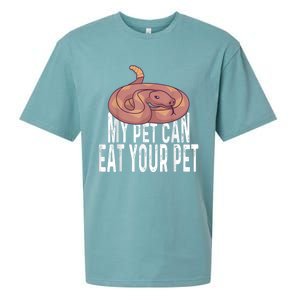 My Pet Can Eat Your Pet Quote For Reptile Pet Snake Owners Sueded Cloud Jersey T-Shirt