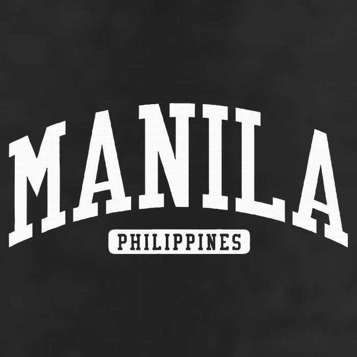 Manila Philippines College University Style 7 Panel Mesh Trucker Snapback Hat