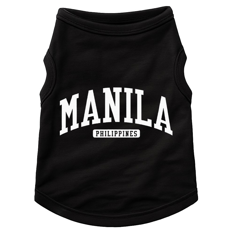 Manila Philippines College University Style Doggie Tank