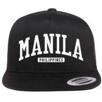 Manila Philippines College University Style Flat Bill Trucker Hat