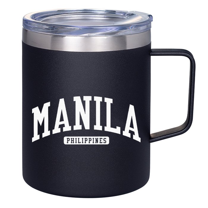 Manila Philippines College University Style 12oz Stainless Steel Coffee Mug