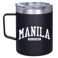 Manila Philippines College University Style 12oz Stainless Steel Coffee Mug