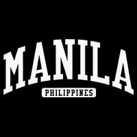 Manila Philippines College University Style Pom Pom 12in Knit Beanie