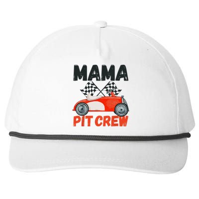 Mama Pit Crew Race Car Birthday Party Racing Parents Cool Snapback Five-Panel Rope Hat