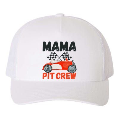 Mama Pit Crew Race Car Birthday Party Racing Parents Cool Yupoong Adult 5-Panel Trucker Hat