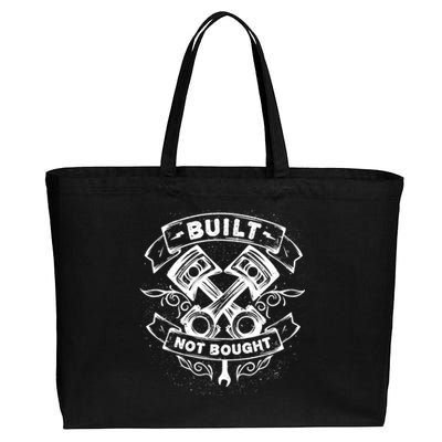 Mechanic Pistons Car Guy Stuff Vintage Built Not Bought Cotton Canvas Jumbo Tote