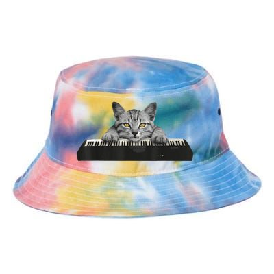 Musician Piano Cat T For Music Lovers Tie Dye Newport Bucket Hat