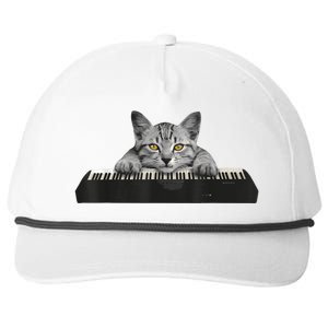 Musician Piano Cat T For Music Lovers Snapback Five-Panel Rope Hat