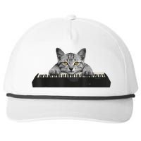 Musician Piano Cat T For Music Lovers Snapback Five-Panel Rope Hat