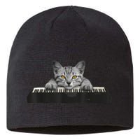 Musician Piano Cat T For Music Lovers Sustainable Beanie