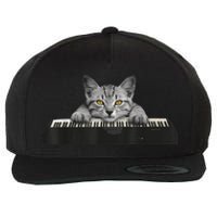 Musician Piano Cat T For Music Lovers Wool Snapback Cap