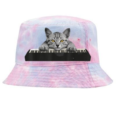 Musician Piano Cat T For Music Lovers Tie-Dyed Bucket Hat