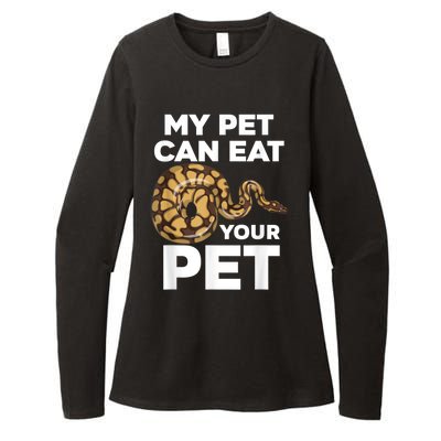 My Pet Can Eat Your Pet Funny Pet Snake Womens CVC Long Sleeve Shirt