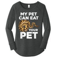 My Pet Can Eat Your Pet Funny Pet Snake Women's Perfect Tri Tunic Long Sleeve Shirt