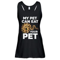 My Pet Can Eat Your Pet Funny Pet Snake Ladies Essential Flowy Tank