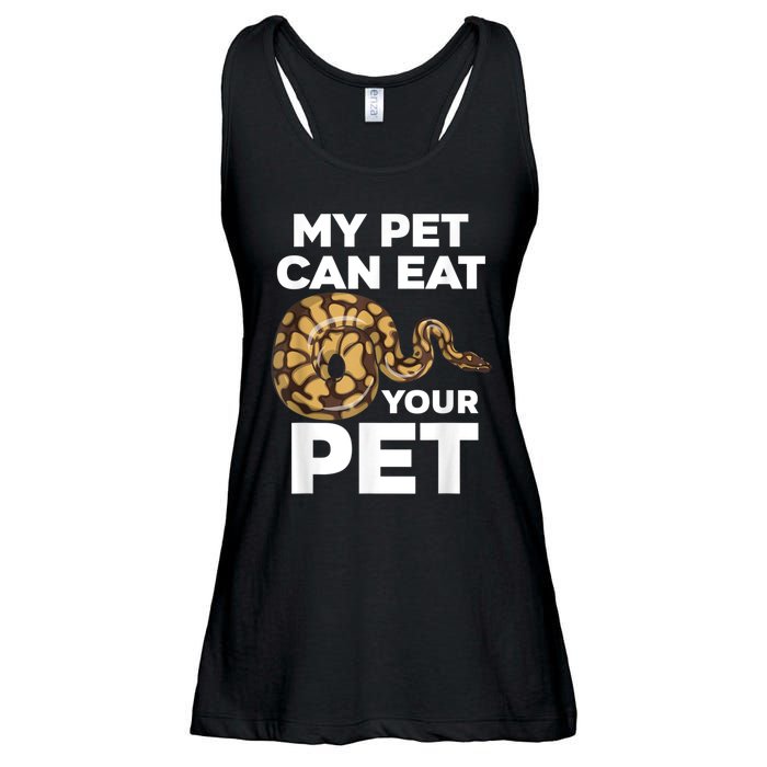 My Pet Can Eat Your Pet Funny Pet Snake Ladies Essential Flowy Tank