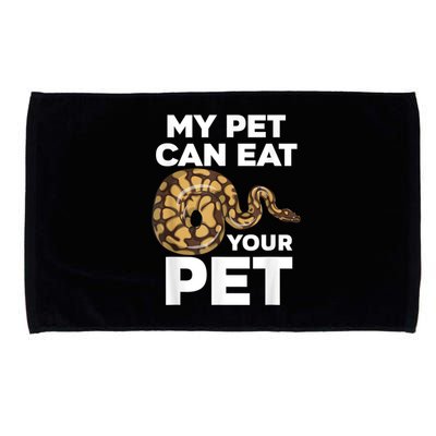 My Pet Can Eat Your Pet Funny Pet Snake Microfiber Hand Towel