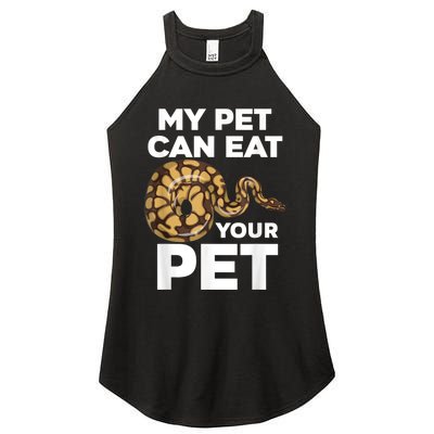 My Pet Can Eat Your Pet Funny Pet Snake Women's Perfect Tri Rocker Tank