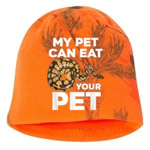 My Pet Can Eat Your Pet Funny Pet Snake Kati - Camo Knit Beanie