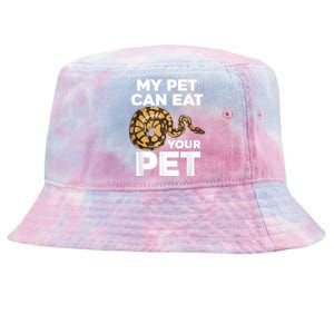 My Pet Can Eat Your Pet Funny Pet Snake Tie-Dyed Bucket Hat