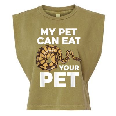 My Pet Can Eat Your Pet Funny Pet Snake Garment-Dyed Women's Muscle Tee