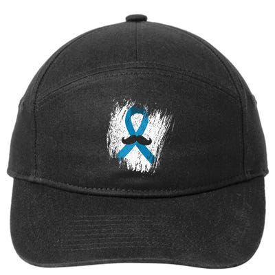 Moustache Prostate Cancer Awareness 7-Panel Snapback Hat