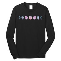 Moon Phases Colorful Moon Phases Long Sleeve Shirt