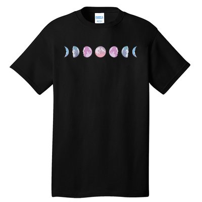 Moon Phases Colorful Moon Phases Tall T-Shirt