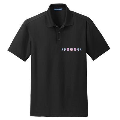 Moon Phases Colorful Moon Phases Dry Zone Grid Polo