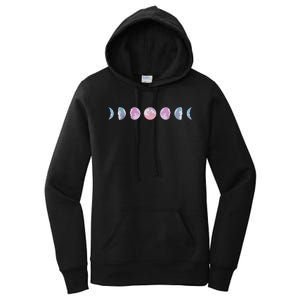 Moon Phases Colorful Moon Phases Women's Pullover Hoodie