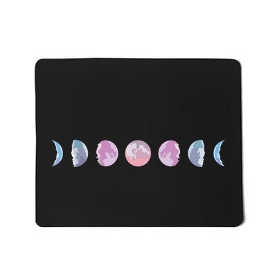Moon Phases Colorful Moon Phases Mousepad