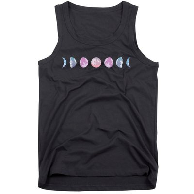 Moon Phases Colorful Moon Phases Tank Top