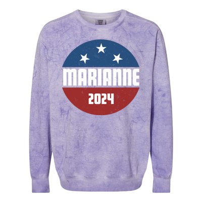 Marianne Presidential Candidate 2024 Colorblast Crewneck Sweatshirt