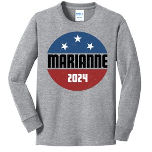 Marianne Presidential Candidate 2024 Kids Long Sleeve Shirt