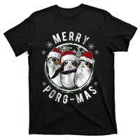 Merry Porgmas Christmas Holiday T-Shirt