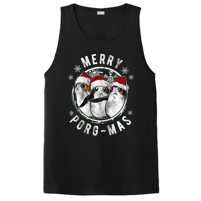 Merry Porgmas Christmas Holiday PosiCharge Competitor Tank