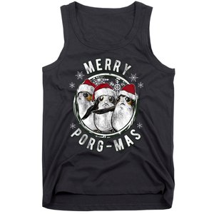 Merry Porgmas Christmas Holiday Tank Top