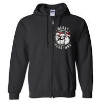 Merry Porgmas Christmas Holiday Full Zip Hoodie