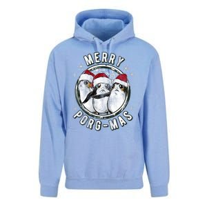 Merry Porgmas Christmas Holiday Unisex Surf Hoodie