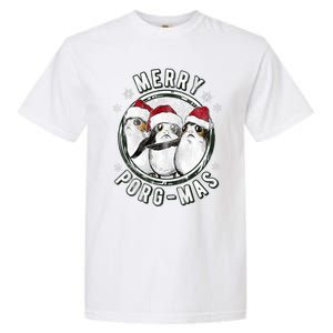 Merry Porgmas Christmas Holiday Garment-Dyed Heavyweight T-Shirt