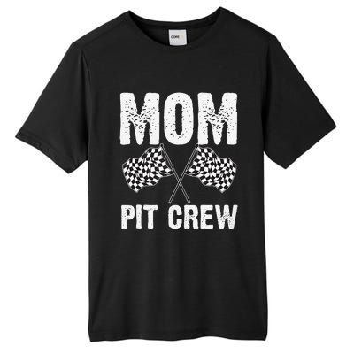 Mom Pit Crew Racing Costume Gift Funny Racer MotherS Day Tall Fusion ChromaSoft Performance T-Shirt