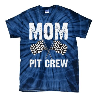 Mom Pit Crew Racing Costume Gift Funny Racer MotherS Day Tie-Dye T-Shirt