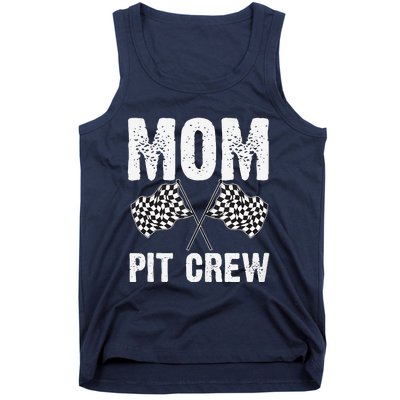 Mom Pit Crew Racing Costume Gift Funny Racer MotherS Day Tank Top