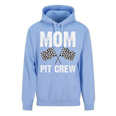 Mom Pit Crew Racing Costume Gift Funny Racer MotherS Day Unisex Surf Hoodie