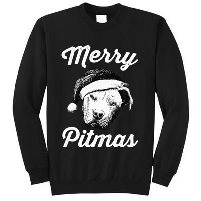 Merry Pitmas Christmas Pitbull Dog Owner Gifts Sweatshirt