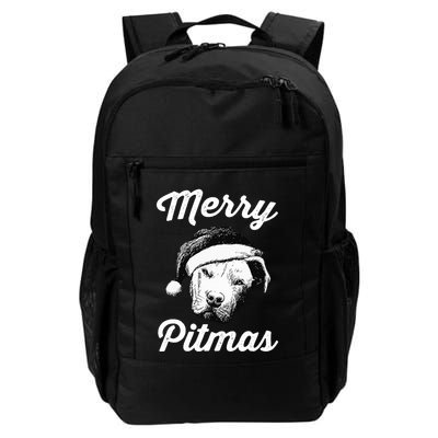 Merry Pitmas Christmas Pitbull Dog Owner Gifts Backpack