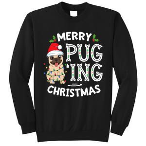 Merry Pugging Christmas Dog Santa Pug Xmas Pugmas Sweatshirt