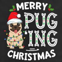 Merry Pugging Christmas Dog Santa Pug Xmas Pugmas 11oz C Handle Ceramic Mug