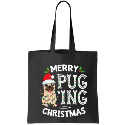 Merry Pugging Christmas Dog Santa Pug Xmas Pugmas Bag
